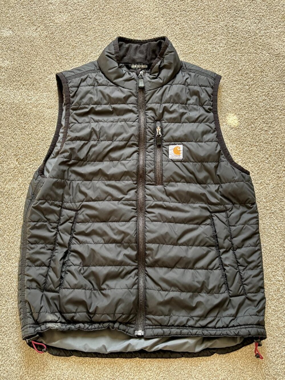 Men's Black Carhartt Gilliam Vest - Medium